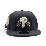 Dark Gray Philadelphia Phillies Gray Bottom 1996 All Star Game Side Patch New Era 59Fifty Fitted