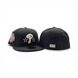 Dark Gray Philadelphia Phillies Gray Bottom 1996 All Star Game Side Patch New Era 59Fifty Fitted