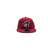 Red Toronto Blue Jays Gray Bottom 1998 World Series Side Patch New Era 59Fifty Fitted