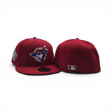 Red Toronto Blue Jays Gray Bottom 1998 World Series Side Patch New Era 59Fifty Fitted