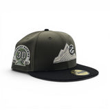 Olive Green Colorado Rockies Black Visor Gray Bottom 30th Anniversary Side Patch New Era 59Fifty Fitted