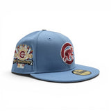 Sky Blue Chicago Cubs Gray Bottom 1990 All Star Game Side Patch New Era 59Fifty Fitted