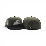Olive Green Colorado Rockies Black Visor Gray Bottom 30th Anniversary Side Patch New Era 59Fifty Fitted