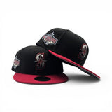 Black Seattle Mariners Red Visor Gray Bottom 2001 All Star Game Side Patch New Era Fitted