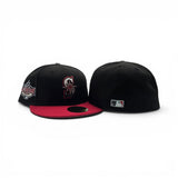 Black Seattle Mariners Red Visor Gray Bottom 2001 All Star Game Side Patch New Era Fitted
