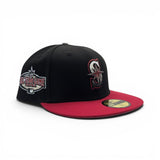 Black Seattle Mariners Red Visor Gray Bottom 2001 All Star Game Side Patch New Era Fitted
