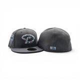 Storm Gray Arizona Diamondbacks Cow Print Logo Icy Blue Bottom 1998 Inaugural Season Side Patch New Era 59Fifty Fitted