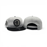 White Brooklyn Nets Black Visor Gray Bottom 10th Anniversary Side Patch New Era 9Fifty Snapback