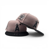 Pink 3 Stars Los Angeles Angels Black Visor Gray Bottom 50th Anniversary Side Patch New Era 9Fifty Snapback