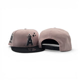Pink 3 Stars Los Angeles Angels Black Visor Gray Bottom 50th Anniversary Side Patch New Era 9Fifty Snapback