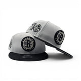 White Brooklyn Nets Black Visor Gray Bottom 10th Anniversary Side Patch New Era 9Fifty Snapback