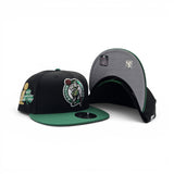 Black Boston Celtics Kelly Green Visor Gray Bottom The Most Champions In NBA History Side Patch New Era 9Fifty Snapback
