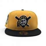 Yellow Pittsburgh Pirates Mascot Logo Black Visor Gray Bottom 1974 All Star Game Side Patch New Era 9Fifty Snapback