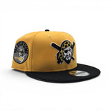 Yellow Pittsburgh Pirates Mascot Logo Black Visor Gray Bottom 1974 All Star Game Side Patch New Era 9Fifty Snapback
