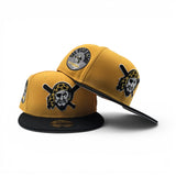 Yellow Pittsburgh Pirates Mascot Logo Black Visor Gray Bottom 1974 All Star Game Side Patch New Era 9Fifty Snapback
