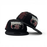 Black New York Yankees Lightning Logo Gray Bottom 27X World Series Champions List Side Patch New Era 59Fifty Fitted