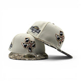 Off White Cow Print Logo Houston Astros Real Tree Visor Gray Bottom 2004 All Star Game Side Patch New Era 59Fifty Fitted