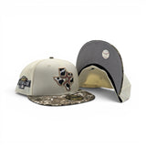Off White Cow Print Logo Houston Astros Real Tree Visor Gray Bottom 2004 All Star Game Side Patch New Era 59Fifty Fitted