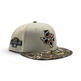Off White Cow Print Logo Houston Astros Real Tree Visor Gray Bottom 2004 All Star Game Side Patch New Era 59Fifty Fitted