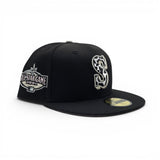 Black Seattle Mariners Cow Print Logo Pink Bottom 2001 All Star Game Side Patch New Era Fitted