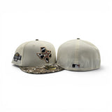 Off White Cow Print Logo Houston Astros Real Tree Visor Gray Bottom 2004 All Star Game Side Patch New Era 59Fifty Fitted