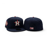 Navy Blue Houston Astros Pink Bottom 2017 World Series Side Patch New Era 59Fifty Fitted