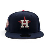 Navy Blue Houston Astros Pink Bottom 2017 World Series Side Patch New Era 59Fifty Fitted