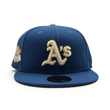 Seashore Blue Oakland Athletics Gray Bottom 1989 World Series Battle of The Bay Side Patch New Era 59Fifty Fitted