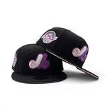 Black Montreal Expos Pink Bottom 25th Anniversary Side Patch New Era 59Fifty Fitted