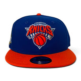 Royal Blue New York Knicks Orange Visor Gray Bottom 2026 Finals Champions Side Patch New Era 9Fifty Snapback