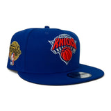 Royal Blue New York Knicks Gray Bottom 2026 Finals Participation Side Patch New Era 9Fifty Snapback