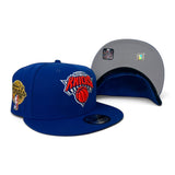 Royal Blue New York Knicks Gray Bottom 2026 Finals Participation Side Patch New Era 9Fifty Snapback