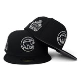 Black Chicago Cubs Gray Bottom 2016 World Series Side Patch New Era 59Fifty Fitted