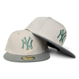 Off White  New York Yankees Everest Green Visor Gray Bottom Color Pack New Era 59Fifty Fitted