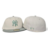 Off White  New York Yankees Everest Green Visor Gray Bottom Color Pack New Era 59Fifty Fitted