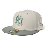 Off White  New York Yankees Everest Green Visor Gray Bottom Color Pack New Era 59Fifty Fitted