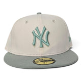 Off White  New York Yankees Everest Green Visor Gray Bottom Color Pack New Era 59Fifty Fitted