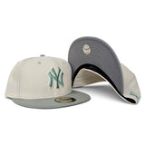Off White  New York Yankees Everest Green Visor Gray Bottom Color Pack New Era 59Fifty Fitted