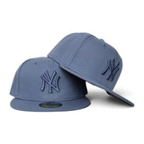 Tonal Indigo Blue New York Yankees Gray Bottom Color Pack New Era 59Fifty Fitted