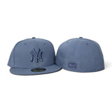 Tonal Indigo Blue New York Yankees Gray Bottom Color Pack New Era 59Fifty Fitted