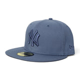 Tonal Indigo Blue New York Yankees Gray Bottom Color Pack New Era 59Fifty Fitted