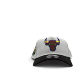 Matching White Chicago Bulls Black Visor Red Bottom EST 1996 Side Patch New Era 9Forty A-Frame Snapback For Miro 7