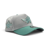 White Los Angeles Angels Mint Green Curved Brim Gray Bottom 2010 All Star Game New Era 9Fifty A-Frame Snapback