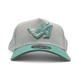 White Los Angeles Angels Mint Green Curved Brim Gray Bottom 2010 All Star Game New Era 9Fifty A-Frame Snapback