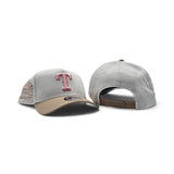 White Texas Rangers Khaki Curved Brim Gray Bottom 2020 Inaugural Season Side Patch New Era 9Forty A-Frame Snapback