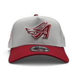 White Los Angeles Angels Red Curved Brim Gray Bottom 2010 All Star Game New Era 9Fifty A-Frame Snapback