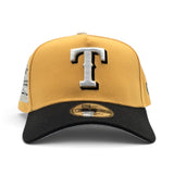 Yellow Texas Rangers Black Curved Brim Gray Bottom 2020 Inaugural Season Side Patch New Era 9Forty A-Frame Snapback