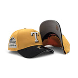 Yellow Texas Rangers Black Curved Brim Gray Bottom 2020 Inaugural Season Side Patch New Era 9Forty A-Frame Snapback