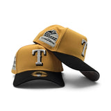 Yellow Texas Rangers Black Curved Brim Gray Bottom 2020 Inaugural Season Side Patch New Era 9Forty A-Frame Snapback