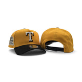 Yellow Texas Rangers Black Curved Brim Gray Bottom 2020 Inaugural Season Side Patch New Era 9Forty A-Frame Snapback